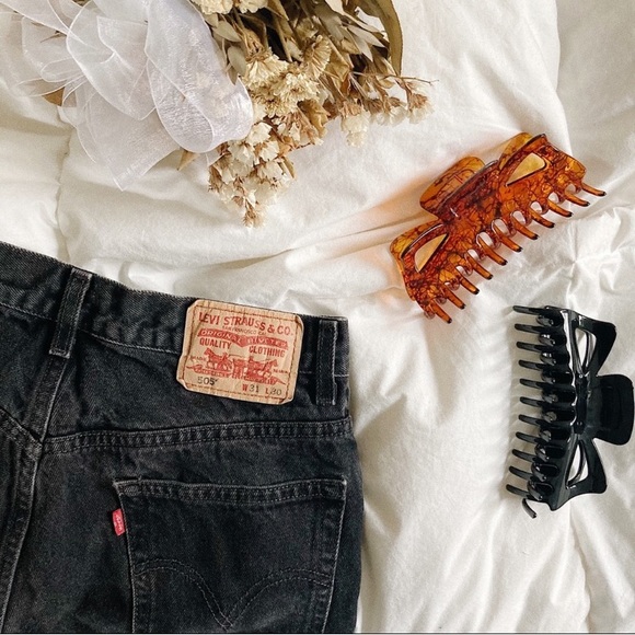 Levi's Denim - LAST CHANCE Vintage Levis Black Straight Leg Jeans